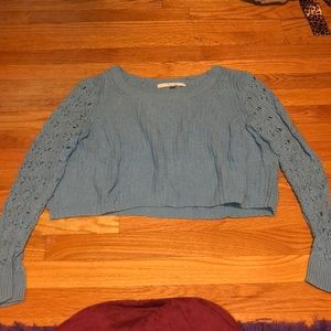 Cropped Blue Sweater
